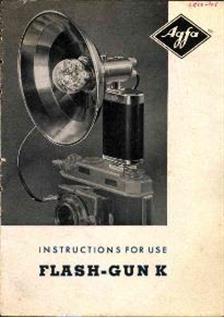 Agfa Flashgun K manual. Camera Instructions.